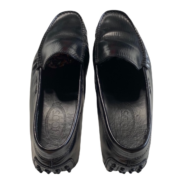 Tod's Tods ✦ Gommino Driving Shoes Slip On Loafers  ✦ Black Leather ✦ 9UK 10US ✦ - Picture 4 of 16